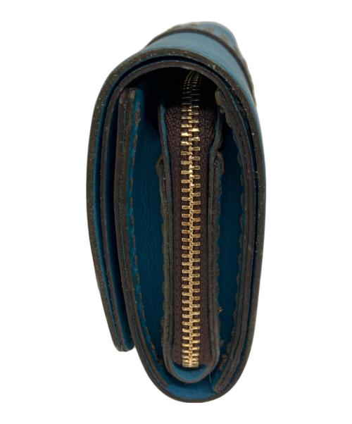 Herz（ヘルツ）Herz (ヘルツ) 2つ折り財布 ブルーの古着・服飾アイテム