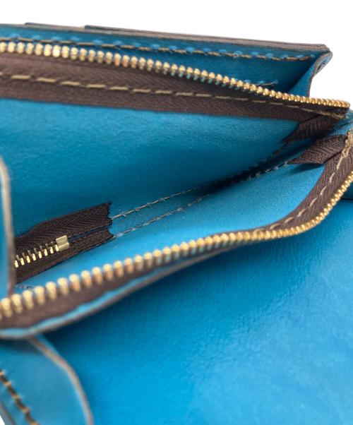 Herz（ヘルツ）Herz (ヘルツ) 2つ折り財布 ブルーの古着・服飾アイテム