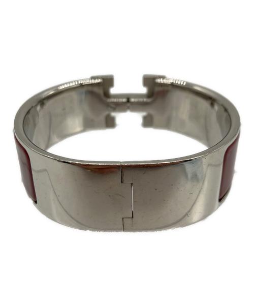 HERMES（エルメス）HERMES (エルメス) ブレスレット シルバー×レッドの古着・服飾アイテム