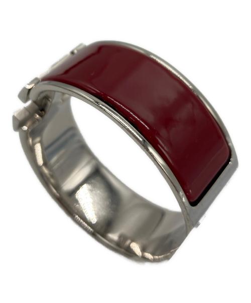 HERMES（エルメス）HERMES (エルメス) ブレスレット シルバー×レッドの古着・服飾アイテム