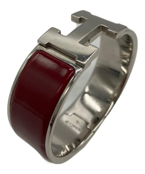 HERMES（エルメス）HERMES (エルメス) ブレスレット シルバー×レッドの古着・服飾アイテム