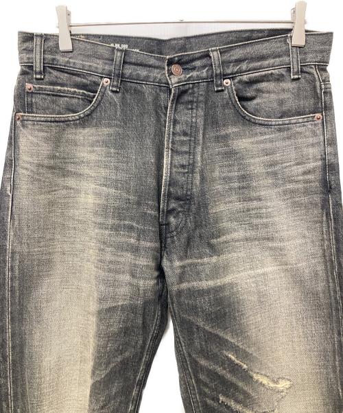 CELINE（セリーヌ）CELINE (セリーヌ) ウェスリージーンズ ブラックデストロイドデニム ブラック サイズ:30の古着・服飾アイテム