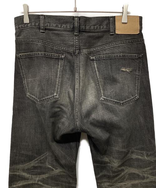 CELINE（セリーヌ）CELINE (セリーヌ) ウェスリージーンズ ブラックデストロイドデニム ブラック サイズ:30の古着・服飾アイテム