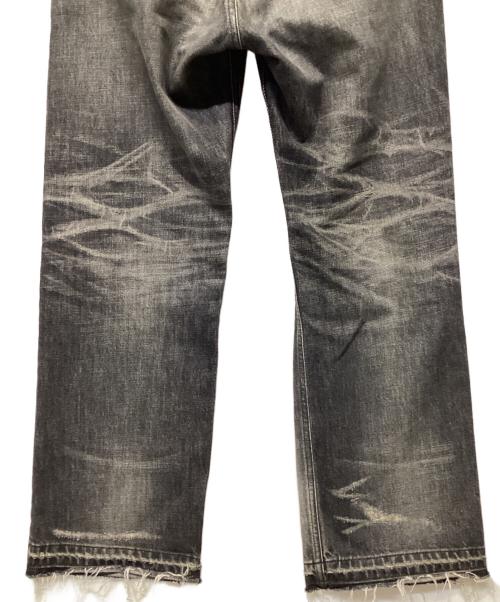 CELINE（セリーヌ）CELINE (セリーヌ) ウェスリージーンズ ブラックデストロイドデニム ブラック サイズ:30の古着・服飾アイテム