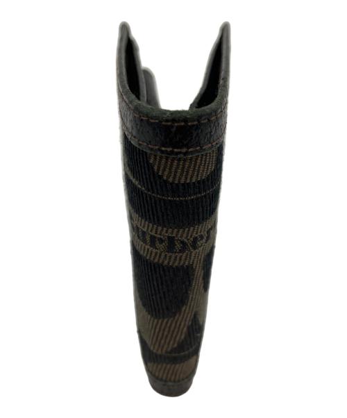 Burberry's（バーバリー）Burberry's (バーバリー) 2つ折り札入れ ブラック×ブラウンの古着・服飾アイテム