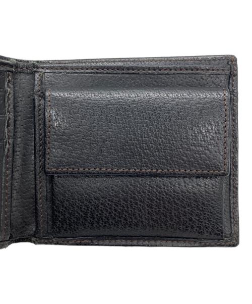 Burberry's（バーバリー）Burberry's (バーバリー) 2つ折り札入れ ブラック×ブラウンの古着・服飾アイテム