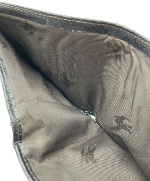 Burberry's（バーバリー）Burberry's (バーバリー) 2つ折り札入れ ブラック×ブラウンの古着・服飾アイテム