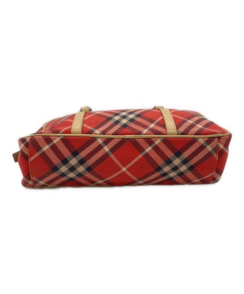 BURBERRY BLUE LABEL（バーバリー ブルー レーベル）BURBERRY BLUE LABEL (バーバリー ブルー レーベル) ハンドバッグ レッドの古着・服飾アイテム