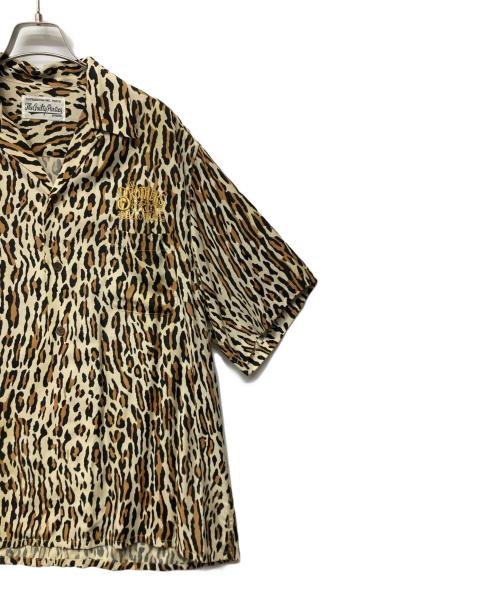 WACKO MARIA MR.BROTHERS CUT CLUB（ワコマリア）WACKO MARIA MR.BROTHERS CUT CLUB (ワコマリア) leopard Hawaiian shirt ベージュ サイズ:Mの古着・服飾アイテム