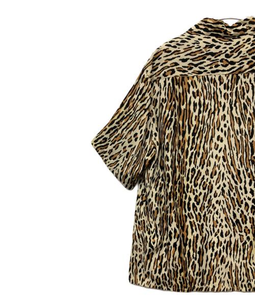 WACKO MARIA MR.BROTHERS CUT CLUB（ワコマリア）WACKO MARIA MR.BROTHERS CUT CLUB (ワコマリア) leopard Hawaiian shirt ベージュ サイズ:Mの古着・服飾アイテム