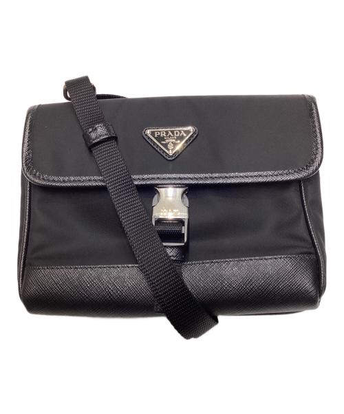 PRADA（プラダ）PRADA (プラダ) ショルダーポーチ ブラックの古着・服飾アイテム