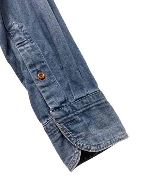 45R（フォーティファイブ・アール）45R (フォーティファイブ・アール) デニムシャツ ブルー サイズ:34の古着・服飾アイテム