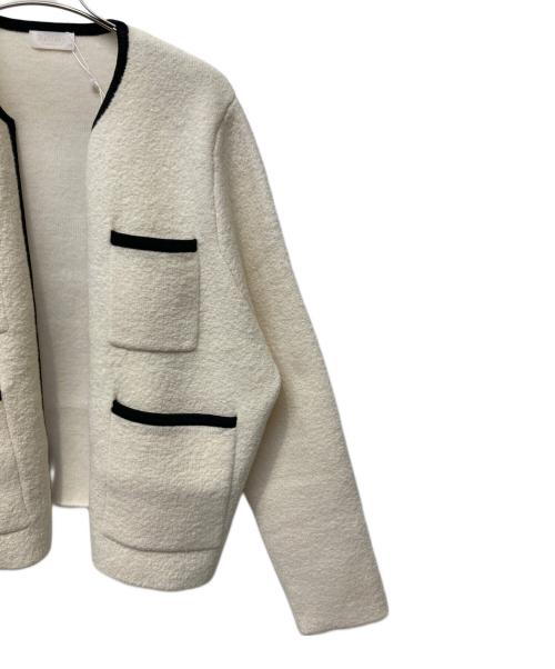 BALLSEY（ボールジィ）BALLSEY (ボールジィ) ニットカーディガン ホワイト サイズ:S 未使用品の古着・服飾アイテム