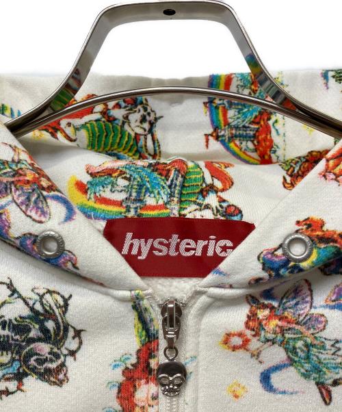 Hysteric Glamour（ヒステリックグラマー）Hysteric Glamour (ヒステリックグラマー) ジップパーカー ホワイト サイズ:FREEの古着・服飾アイテム