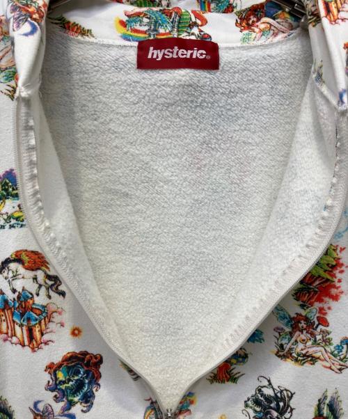 Hysteric Glamour（ヒステリックグラマー）Hysteric Glamour (ヒステリックグラマー) ジップパーカー ホワイト サイズ:FREEの古着・服飾アイテム