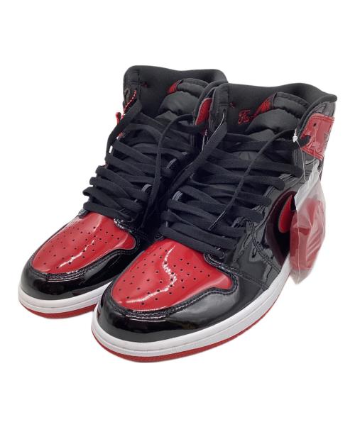 NIKE（ナイキ）NIKE (ナイキ) AIR JORDAN 1 RETRO HIGH OG BRED PATENT ブラック×レッド サイズ:29cm 未使用品の古着・服飾アイテム