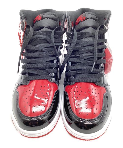 NIKE（ナイキ）NIKE (ナイキ) AIR JORDAN 1 RETRO HIGH OG BRED PATENT ブラック×レッド サイズ:29cm 未使用品の古着・服飾アイテム