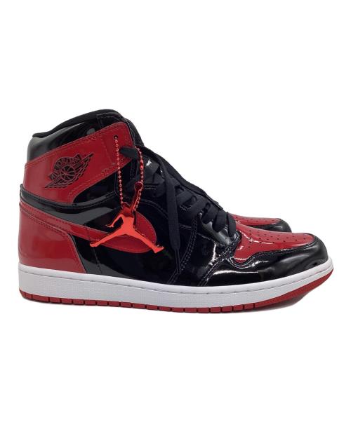 NIKE（ナイキ）NIKE (ナイキ) AIR JORDAN 1 RETRO HIGH OG BRED PATENT ブラック×レッド サイズ:29cm 未使用品の古着・服飾アイテム