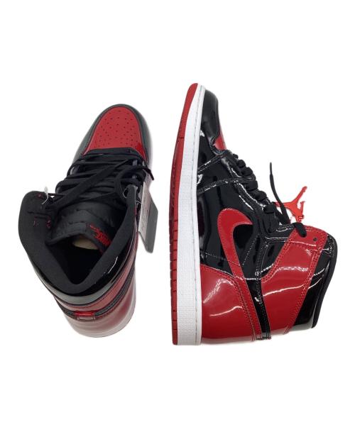 NIKE（ナイキ）NIKE (ナイキ) AIR JORDAN 1 RETRO HIGH OG BRED PATENT ブラック×レッド サイズ:29cm 未使用品の古着・服飾アイテム