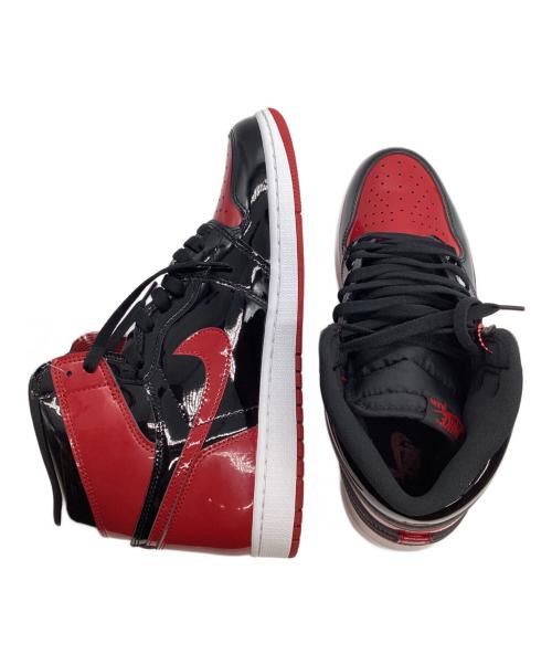 NIKE（ナイキ）NIKE (ナイキ) AIR JORDAN 1 RETRO HIGH OG BRED PATENT ブラック×レッド サイズ:29cm 未使用品の古着・服飾アイテム