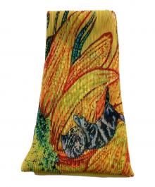 me ISSEY MIYAKE（ミーイッセイ ミヤケ）の古着「プリーツスカーフ」｜イエロー