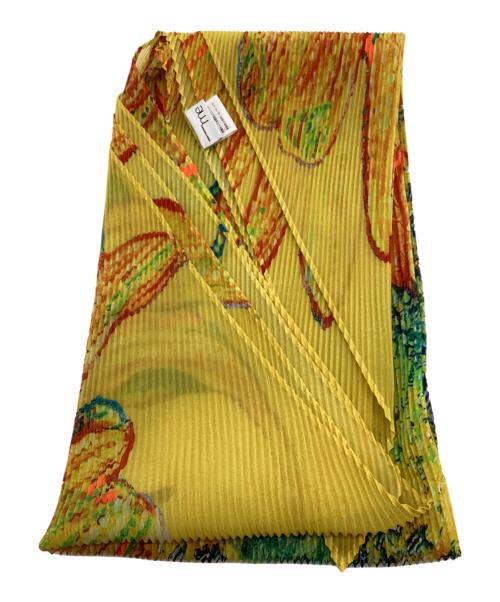 me ISSEY MIYAKE（ミーイッセイ ミヤケ）me ISSEY MIYAKE (ミーイッセイ ミヤケ) プリーツスカーフ イエローの古着・服飾アイテム