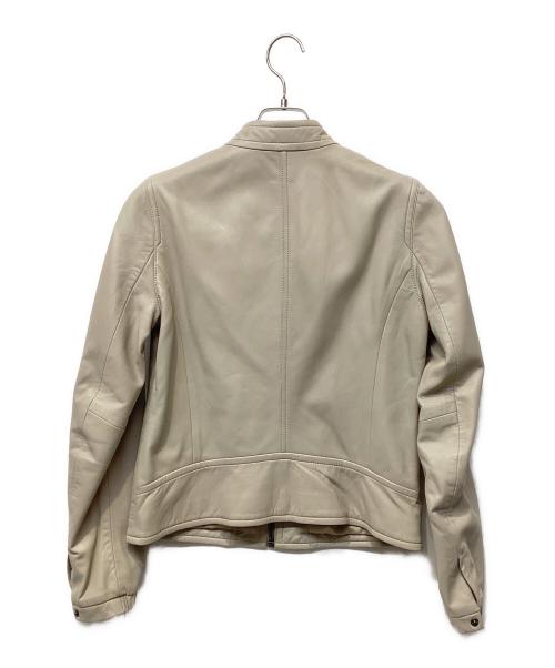 COACH（コーチ）COACH (コーチ) ラムレザージャケット ベージュ サイズ:Sの古着・服飾アイテム