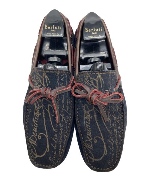 Berluti（ベルルッティ）Berluti (ベルルッティ) モカシンシューズ ブラック サイズ:9の古着・服飾アイテム