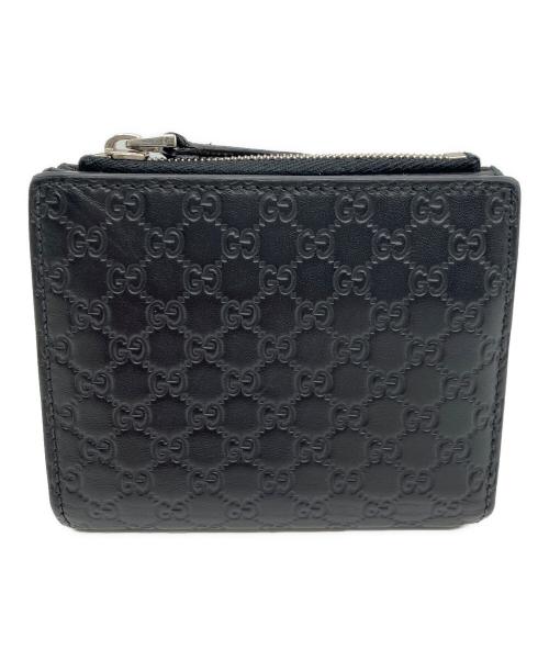 GUCCI（グッチ）GUCCI (グッチ) 2つ折り財布 ブラックの古着・服飾アイテム