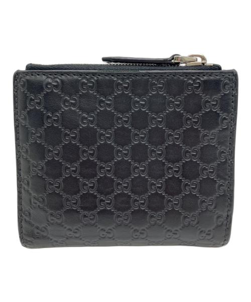 GUCCI（グッチ）GUCCI (グッチ) 2つ折り財布 ブラックの古着・服飾アイテム