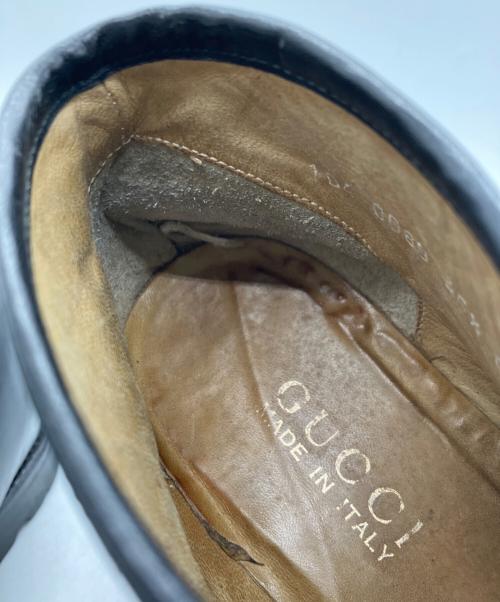 GUCCI（グッチ）GUCCI (グッチ) モカシンブーツ ブラック サイズ:22.5の古着・服飾アイテム