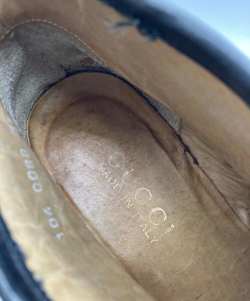 GUCCI（グッチ）GUCCI (グッチ) モカシンブーツ ブラック サイズ:22.5の古着・服飾アイテム