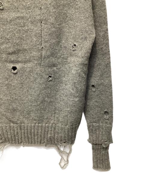 FUMIKA UCHIDA（フミカウチダ）FUMIKA UCHIDA (フミカウチダ) ダメージニット グレー サイズ:34の古着・服飾アイテム