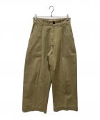 STUDIO NICHOLSONスタジオ ニコルソン）の古着「タックチノパン」｜ベージュ