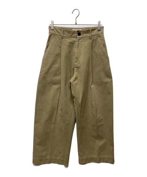 STUDIO NICHOLSON（スタジオ ニコルソン）STUDIO NICHOLSON (スタジオ ニコルソン) タックチノパン ベージュ サイズ:xsの古着・服飾アイテム