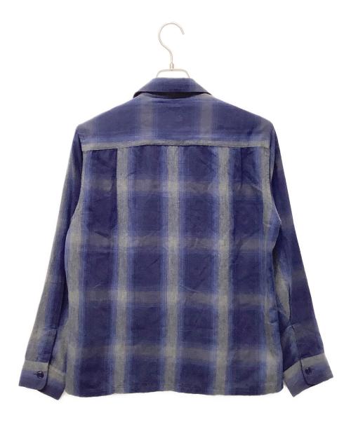 TOWN CRAFT（タウンクラフト）TOWN CRAFT (タウンクラフト) プリネルシャツ ブルー×グレー サイズ:Mの古着・服飾アイテム