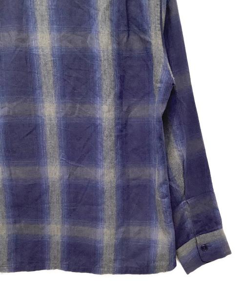 TOWN CRAFT（タウンクラフト）TOWN CRAFT (タウンクラフト) プリネルシャツ ブルー×グレー サイズ:Mの古着・服飾アイテム