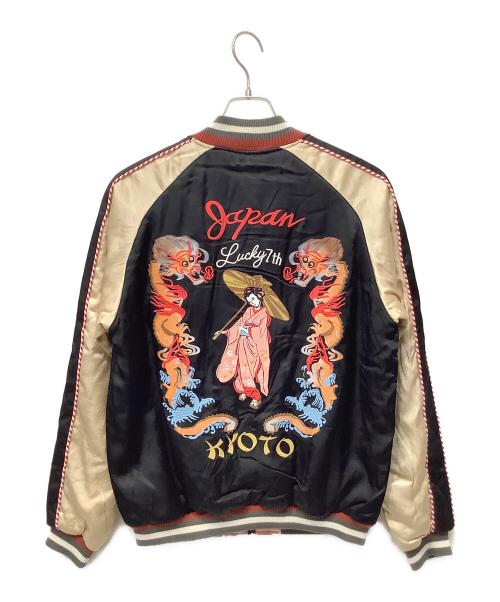 HOUSTON（ヒューストン）HOUSTON (ヒューストン) RAYON SOUVENIR JACKET (MAIKO) ブラック サイズ:M 未使用品の古着・服飾アイテム