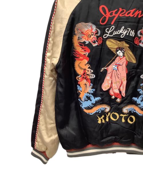 HOUSTON（ヒューストン）HOUSTON (ヒューストン) RAYON SOUVENIR JACKET (MAIKO) ブラック サイズ:M 未使用品の古着・服飾アイテム