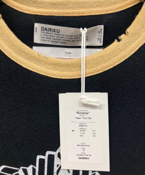 DAIRIKU（ダイリク）DAIRIKU (ダイリク) Tシャツ ブラック サイズ:M 未使用品の古着・服飾アイテム