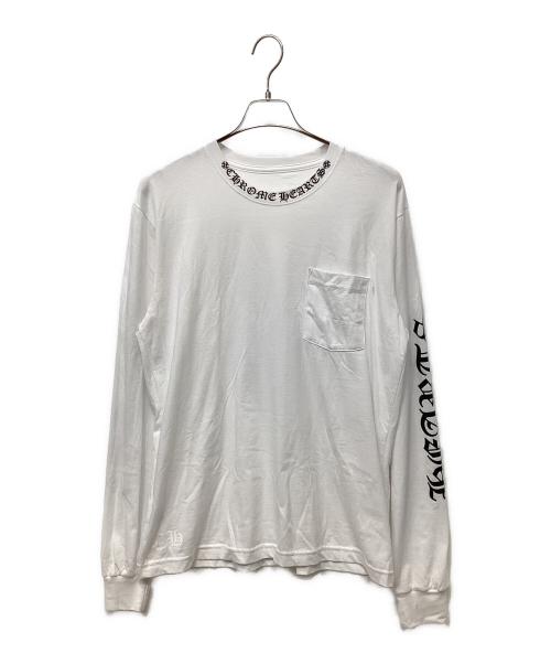 CHROME HEARTS（クロムハーツ）CHROME HEARTS (クロムハーツ) 長袖カットソー ホワイト サイズ:Lの古着・服飾アイテム