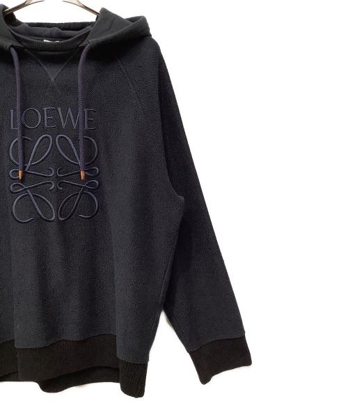 LOEWE（ロエベ）LOEWE (ロエベ) everse Anagram Hoodie ネイビー サイズ:Lの古着・服飾アイテム