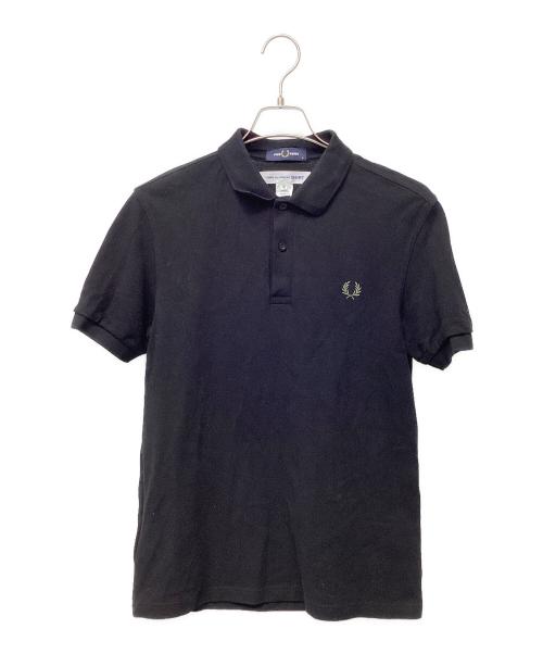FRED PERRY（フレッドペリー）FRED PERRY (フレッドペリー) COMME des GARCONS SHIRT (コムデギャルソンシャツ) ポロシャツ ブラック サイズ:Mの古着・服飾アイテム