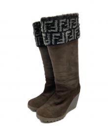 FENDI（フェンディ）の古着「ロングブーツ」｜ブラウン