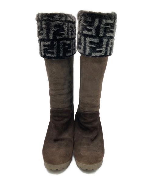 FENDI（フェンディ）FENDI (フェンディ) ロングブーツ ブラウン サイズ:23.5cmの古着・服飾アイテム