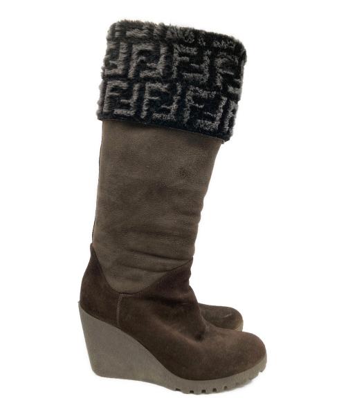 FENDI（フェンディ）FENDI (フェンディ) ロングブーツ ブラウン サイズ:23.5cmの古着・服飾アイテム