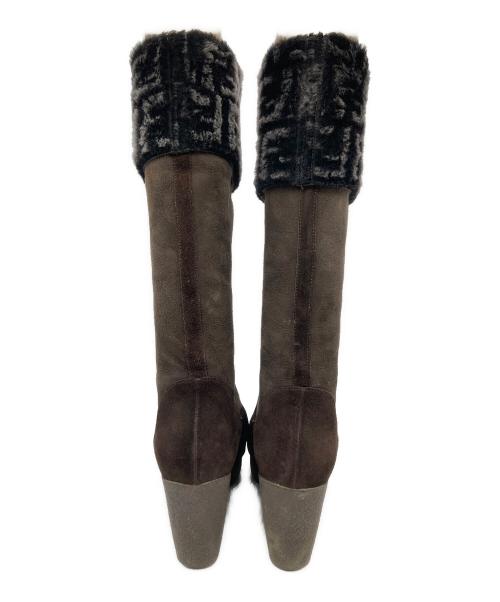 FENDI（フェンディ）FENDI (フェンディ) ロングブーツ ブラウン サイズ:23.5cmの古着・服飾アイテム