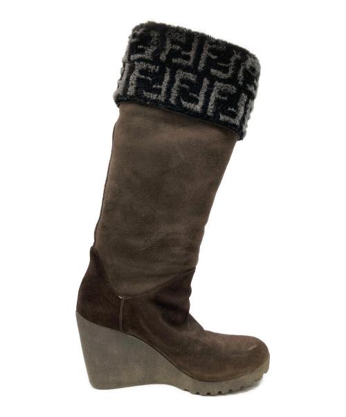 FENDI（フェンディ）FENDI (フェンディ) ロングブーツ ブラウン サイズ:23.5cmの古着・服飾アイテム