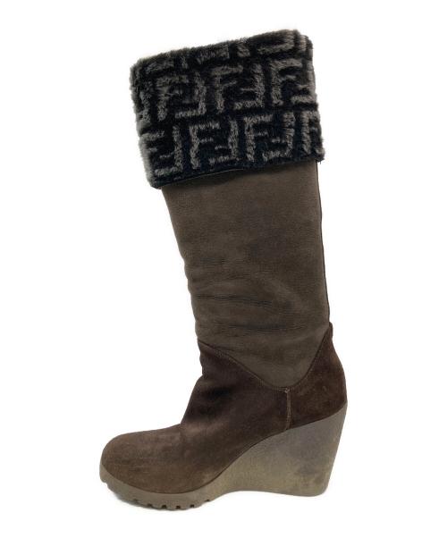 FENDI（フェンディ）FENDI (フェンディ) ロングブーツ ブラウン サイズ:23.5cmの古着・服飾アイテム