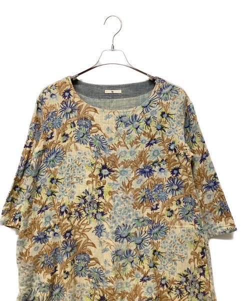 45R（フォーティファイブ・アール）45R (フォーティファイブ・アール) 二重織りガーゼの花柄ワンピース SIZE 1 サイズ:1の古着・服飾アイテム